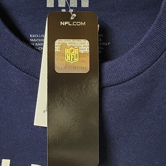 New England Patriots NFL Navy Long Sleeve Tee Shirt Adult Size Medium NWT - Picture 5 of 12